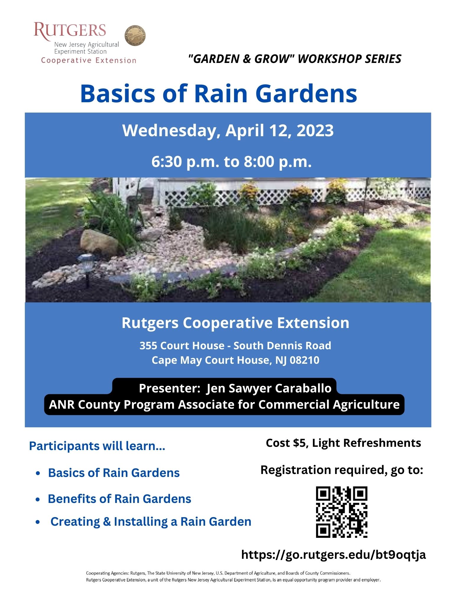 Basics of Rain Gardens Rutgers Cooperative Extension of Cape May County